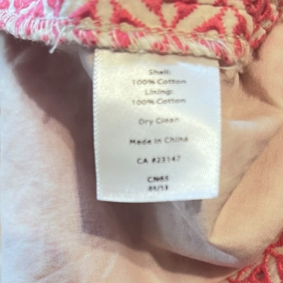 Talbots Pink Embroidered Eyelet Skirt – Size 6 - Picture 4 of 4